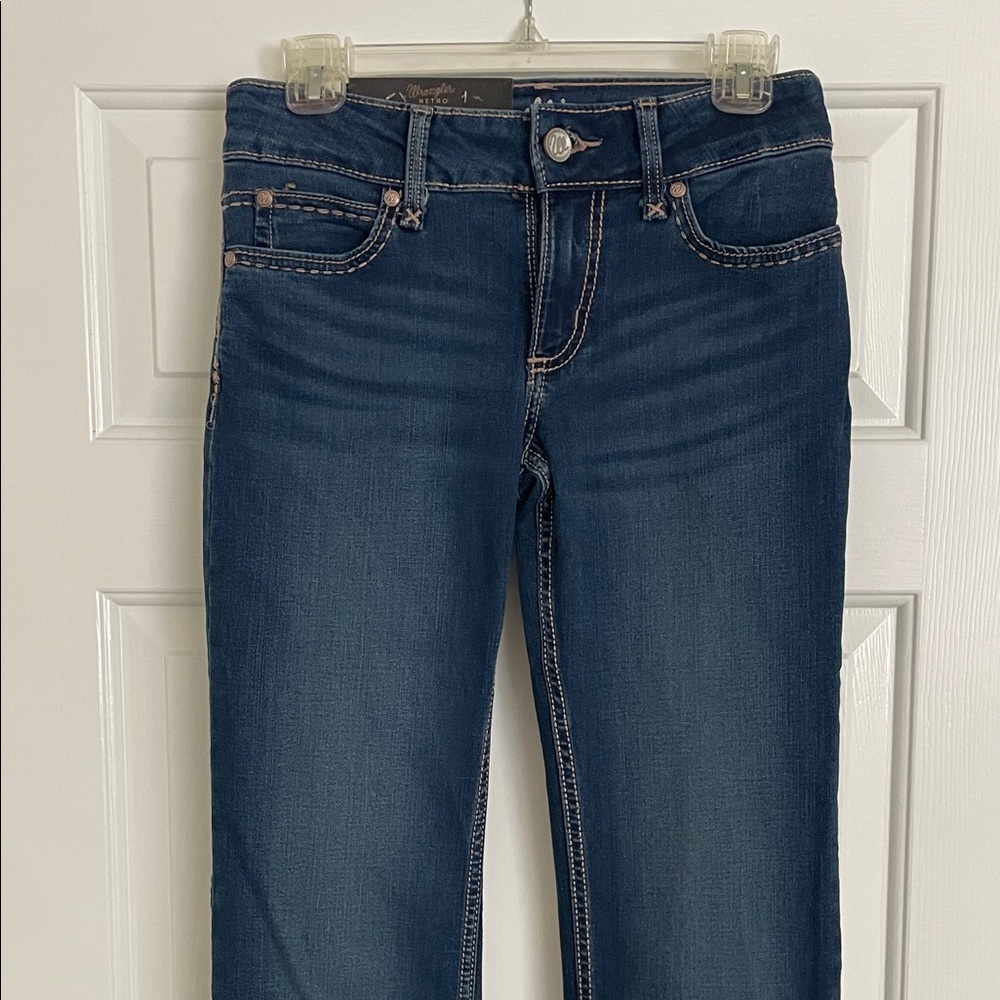 Classic Dark Blue Straight Leg Jeans for Women